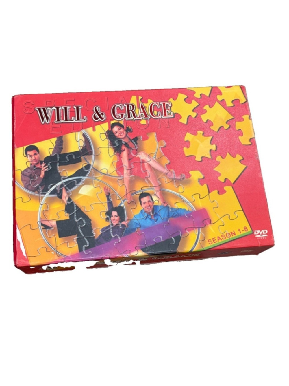 Will & Grace Complete Series Seasons 1–8 DVD Box Set Collector Puzzle Case